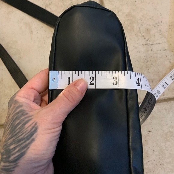 Bench Black Faux Leather Crossbody Messenger Bag - Picture 10 of 11